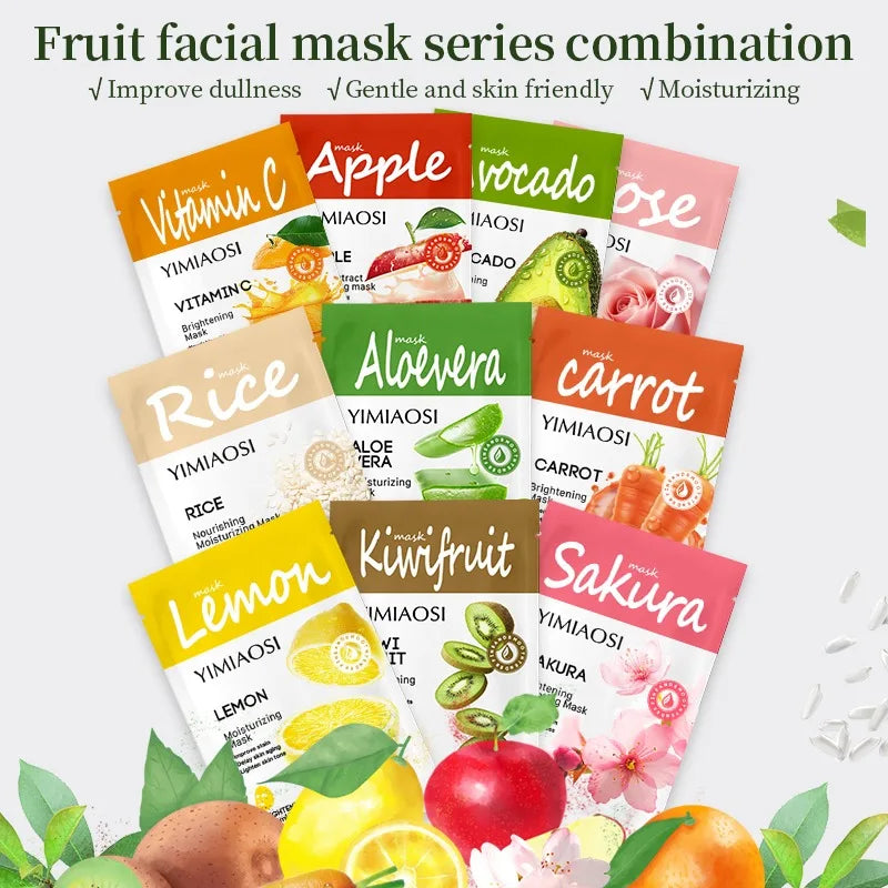 Fruit-flavored Mask, Hydrating, Moisturizing and Nourishing Skin Care Protein,gently Brightening The Complexion,plant-based Mask